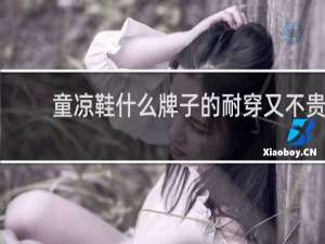 童凉鞋什么牌子的耐穿又不贵