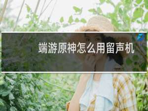 端游原神怎么用留声机