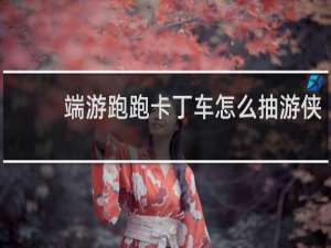 端游跑跑卡丁车怎么抽游侠