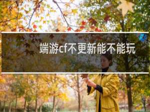 端游cf不更新能不能玩