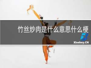 竹丝炒肉是什么意思什么梗