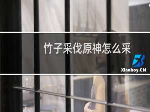 竹子采伐原神怎么采