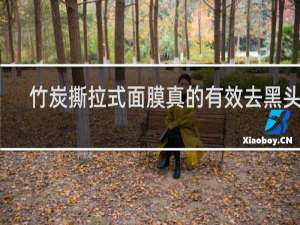 竹炭撕拉式面膜真的有效去黑头吗