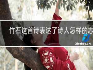 竹石这首诗表达了诗人怎样的志向