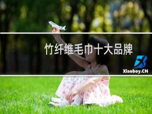 竹纤维毛巾十大品牌