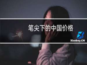 笔尖下的中国价格