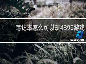 笔记本怎么可以玩4399游戏