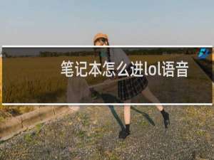 笔记本怎么进lol语音