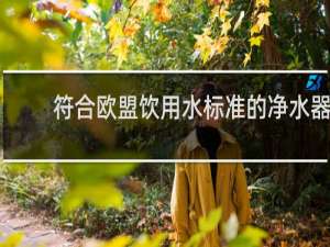 符合欧盟饮用水标准的净水器