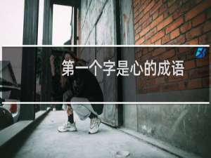 第一个字是心的成语