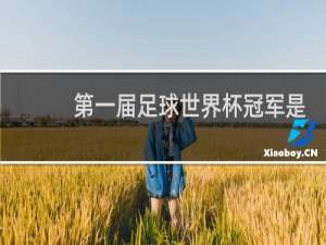 第一届足球世界杯冠军是谁
