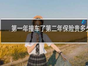 第一年撞车了第二年保险贵多少