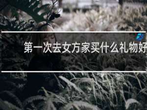 第一次去女方家买什么礼物好