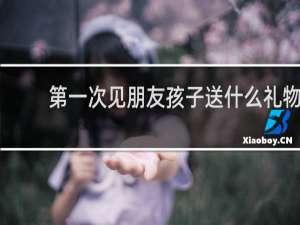 第一次见朋友孩子送什么礼物