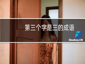 第三个字是三的成语