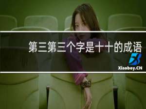 第三第三个字是十十的成语