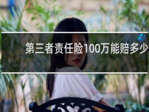 第三者责任险100万能赔多少