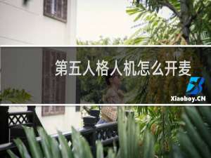 第五人格人机怎么开麦