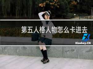 第五人格人物怎么卡进去