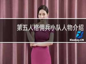 第五人格佣兵小队人物介绍