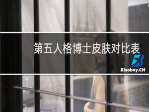 第五人格博士皮肤对比表