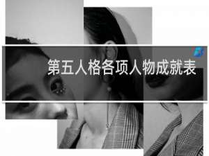 第五人格各项人物成就表