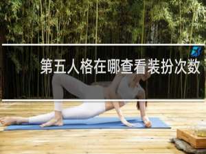 第五人格在哪查看装扮次数