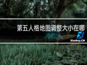 第五人格地图调整大小在哪