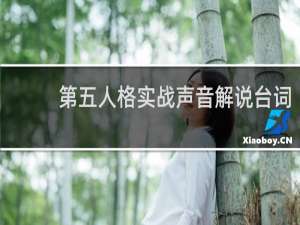 第五人格实战声音解说台词