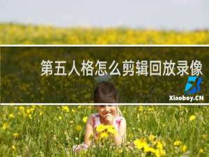 第五人格怎么剪辑回放录像