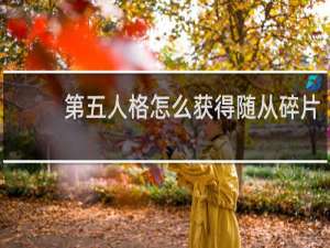 第五人格怎么获得随从碎片