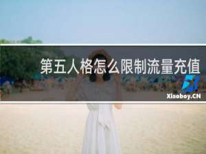 第五人格怎么限制流量充值