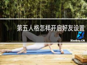 第五人格怎样开启好友设置