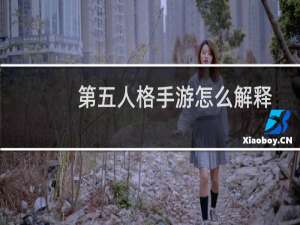 第五人格手游怎么解释