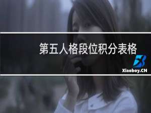 第五人格段位积分表格