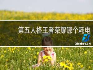 第五人格王者荣耀哪个耗电