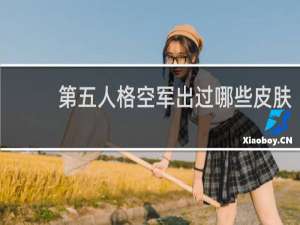 第五人格空军出过哪些皮肤