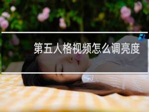 第五人格视频怎么调亮度
