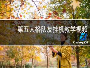 第五人格队友挂机教学视频