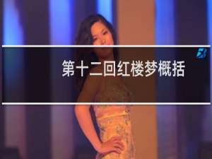 第十二回红楼梦概括