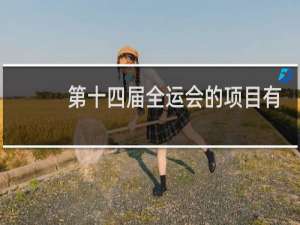 第十四届全运会的项目有哪些