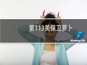 第113关保卫萝卜