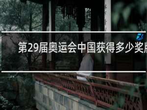 第29届奥运会中国获得多少奖牌
