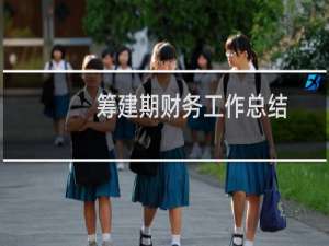 筹建期财务工作总结