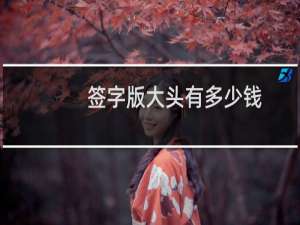 签字版大头有多少钱