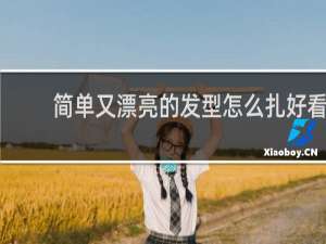 简单又漂亮的发型怎么扎好看
