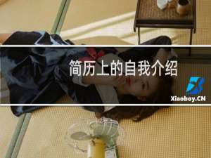 简历上的自我介绍