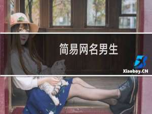 简易网名男生