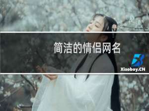 简洁的情侣网名