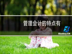 管理会计的特点有
